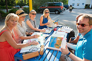 Bild aus einem Sprachkurs im Sommer